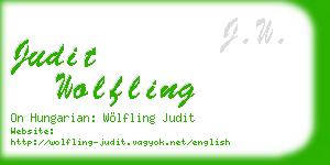 judit wolfling business card